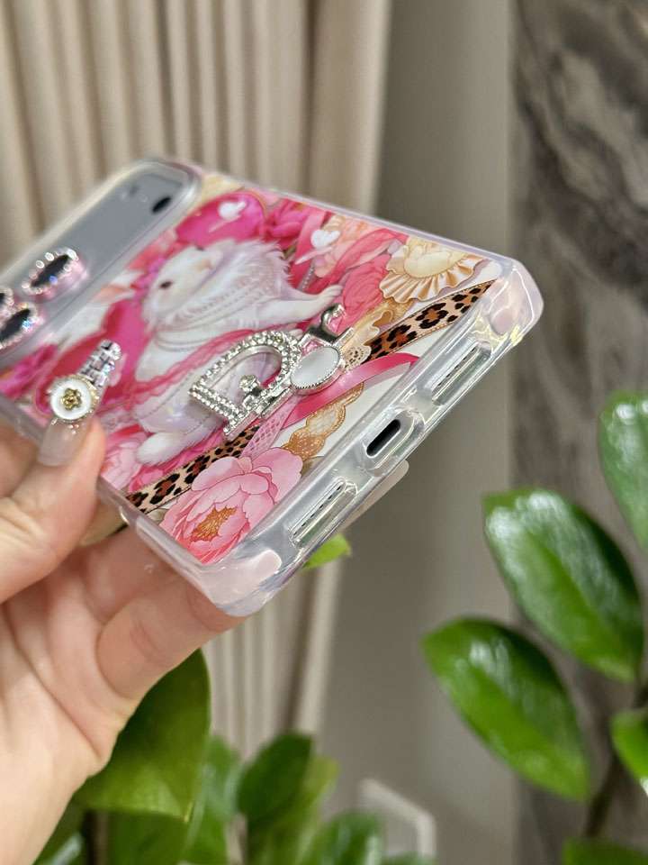 ディオールiphone17ケース ウサギ柄