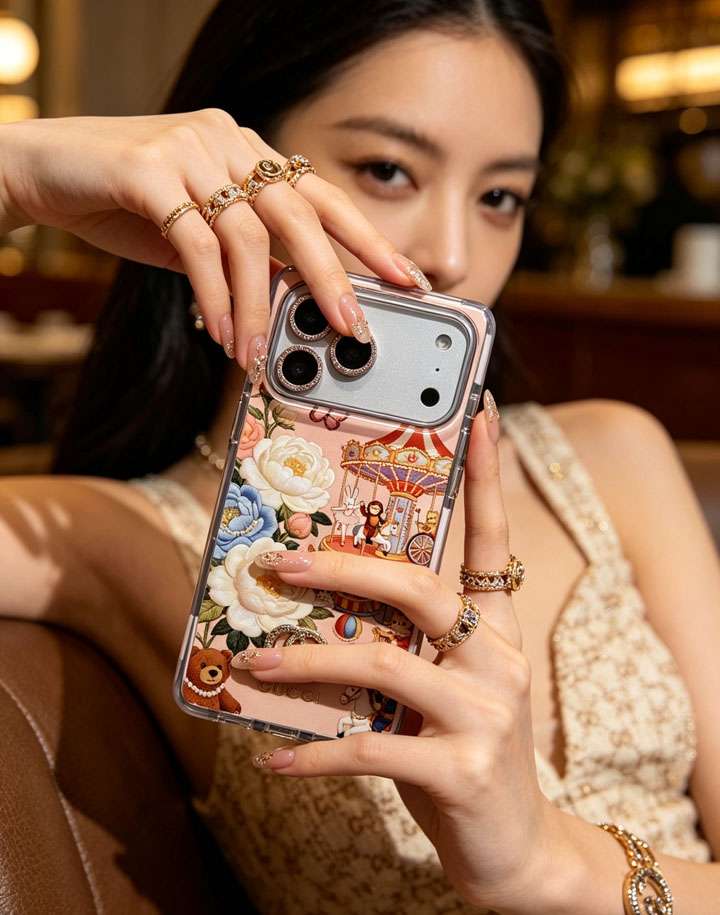 Gucci iphone17 pro maxケース 四角保護