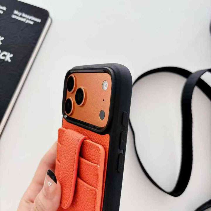 エルメス iphone17airケース 革 カード収納