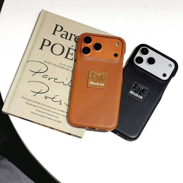 miumiu ロゴ 入れ iphone17ケース