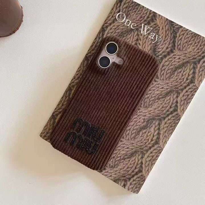 ミュウミュウ ストライプ柄 iphone17携帯ケース