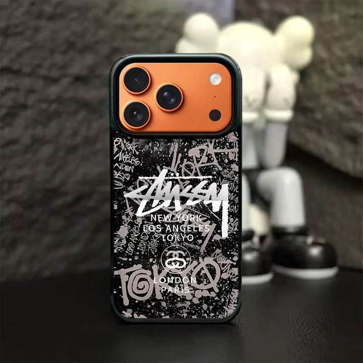 stussy シグネチャー iphone17pro携帯ケース