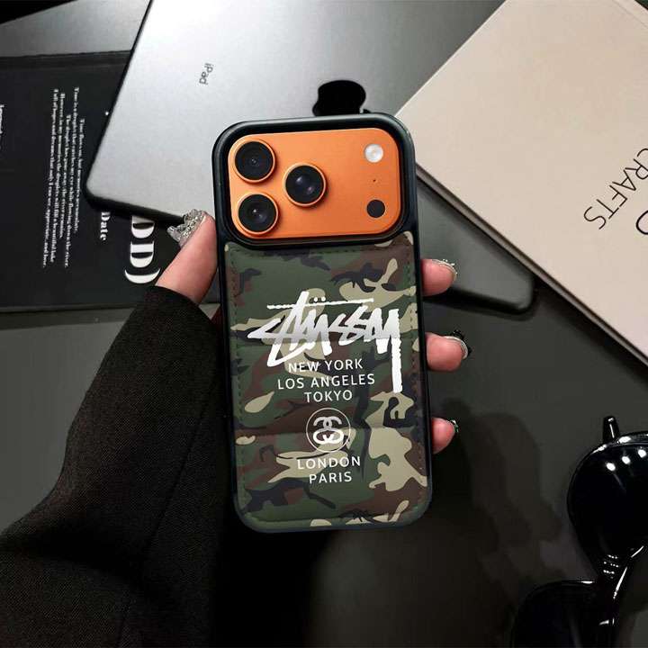 ステューシー iphone17promaxケース 大人可愛い
