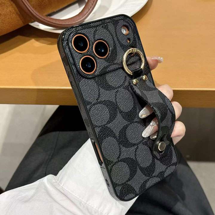 コーチ iphone17 pro maxケース リストバンドベルト付き
