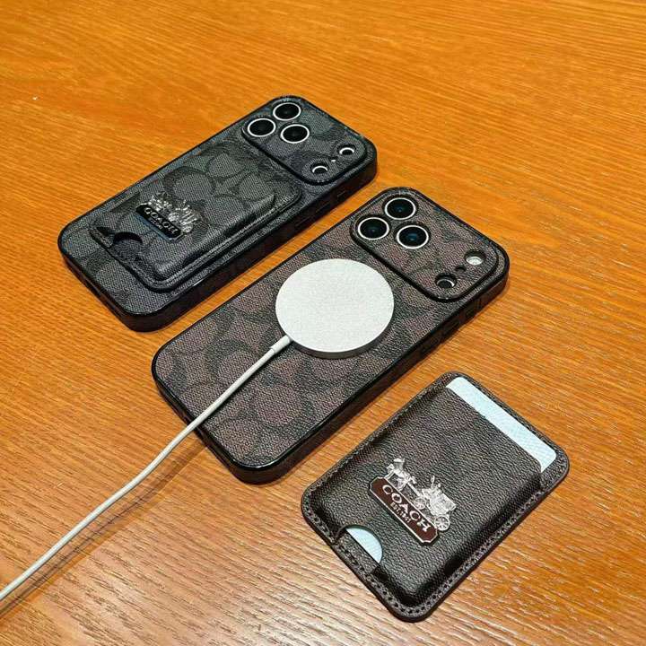 コーチiphone17promaxケース カード収納 分離式