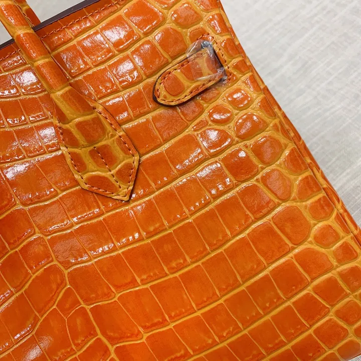 エルメス クロコダイルポロサス ハンドバッグ