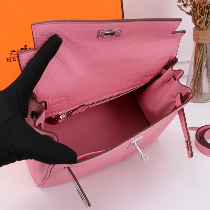 HERMES ショルダーバッグ ピンク レディース