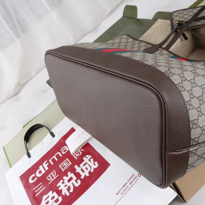グッチ トートバッグ ベージュ&エボニー