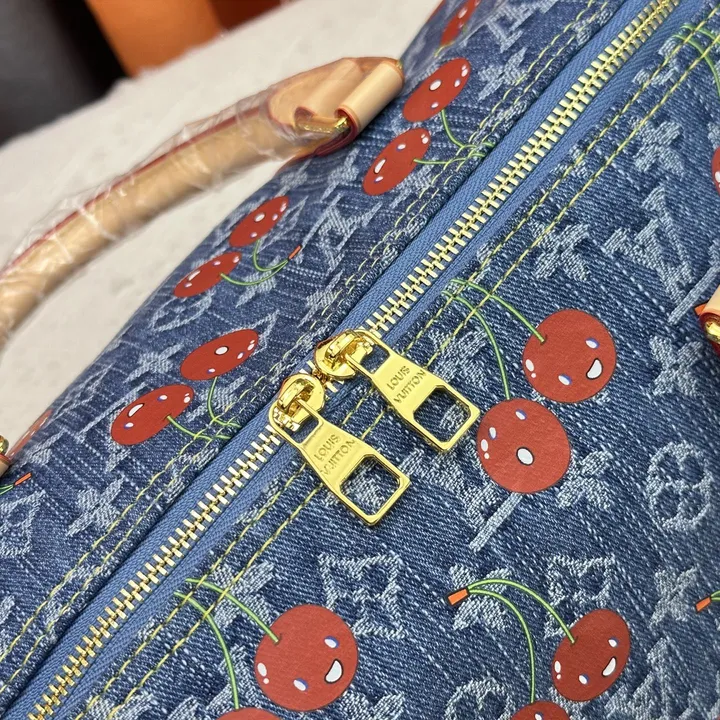 LV×TM ボストンバッグ チェリーデニム
