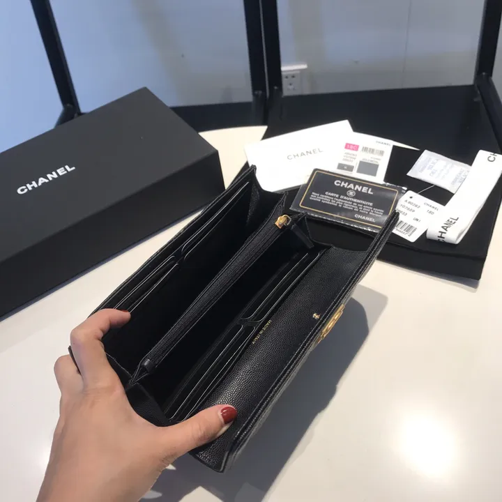 CHANEL 長財布 ブラック レディース