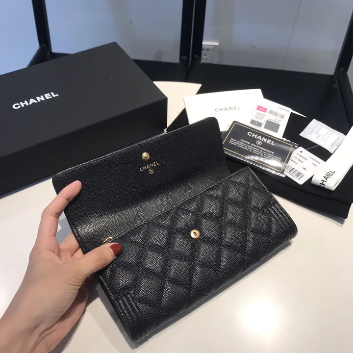 CHANEL 長財布 ブラック レディース