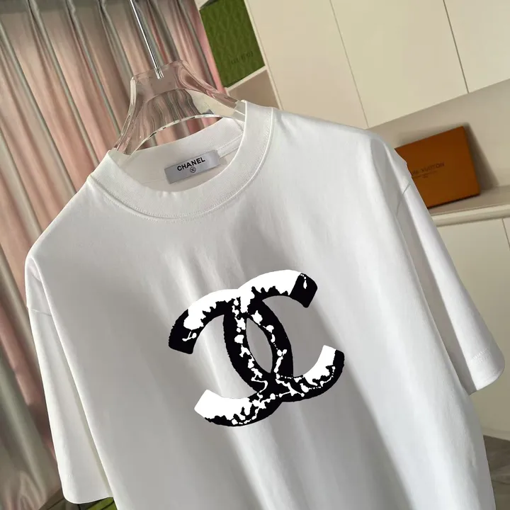 シャネル ホワイト t シャツ 男 女