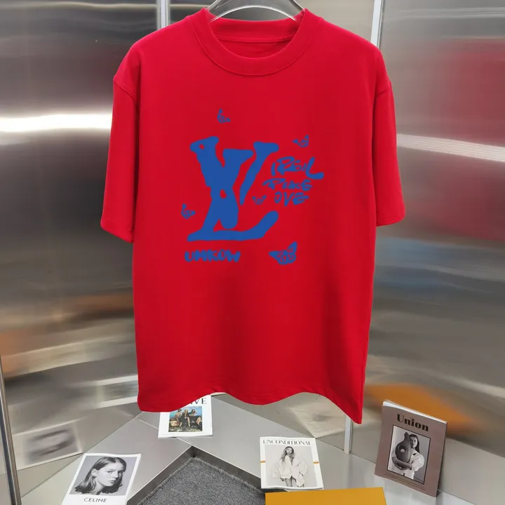 ルイヴィトン 半袖 Tシャツ レッド