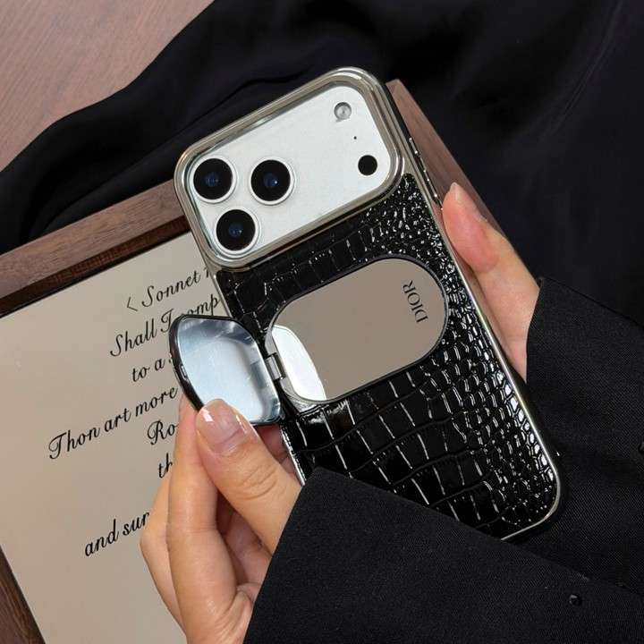 ディオールiPhone17Proケースミラー 付き