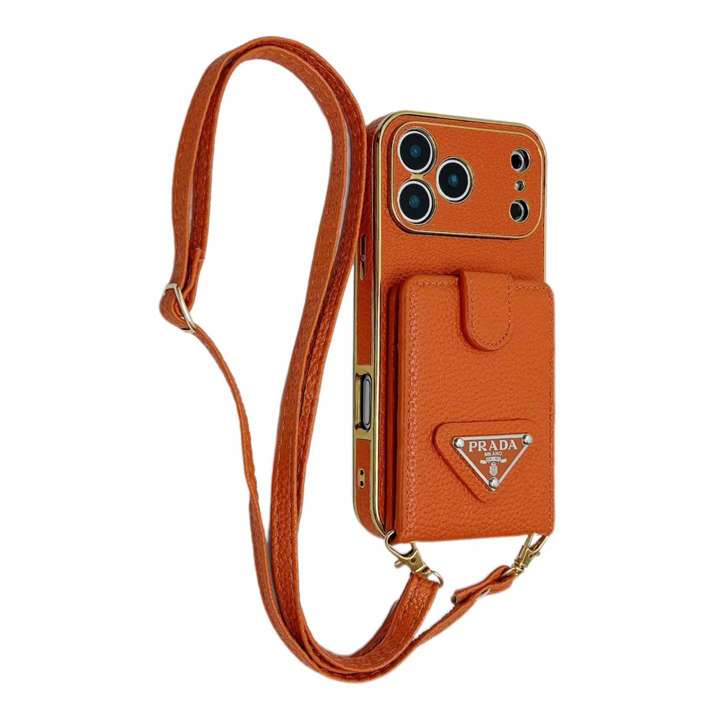 PRADA iphone17promaxケース 長いストラップ付き