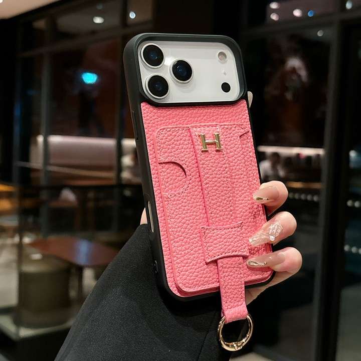 エルメス iphone17ケース リング ストラップホール付き