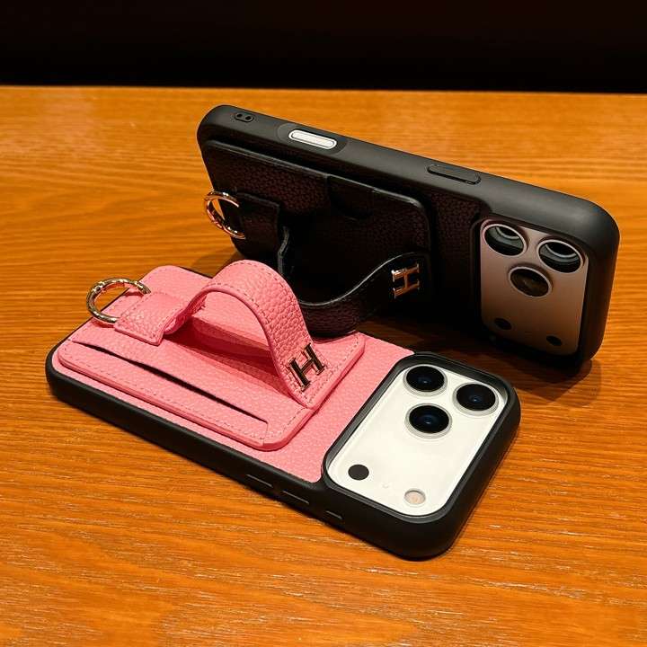 エルメスiphone17ケース 背面 カード収納