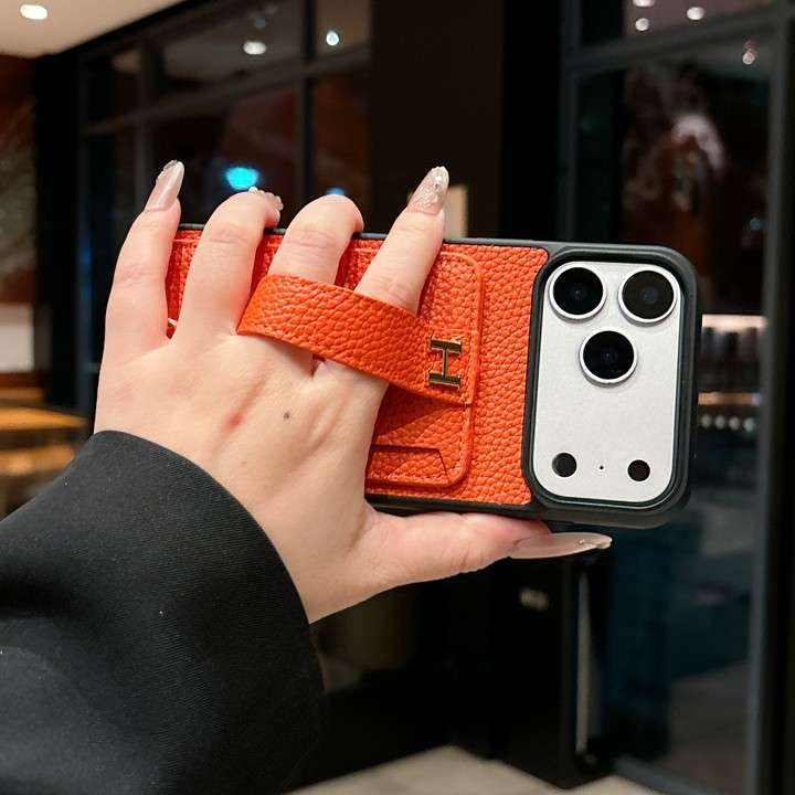 エルメス iphone17ケース リング ストラップホール付き