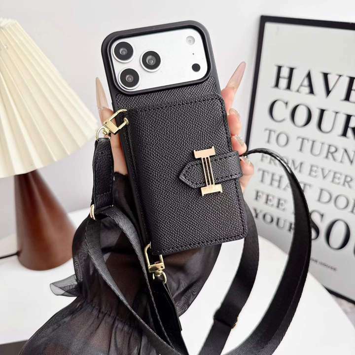 hermes iphone17proカバー 背面ポケット付き
