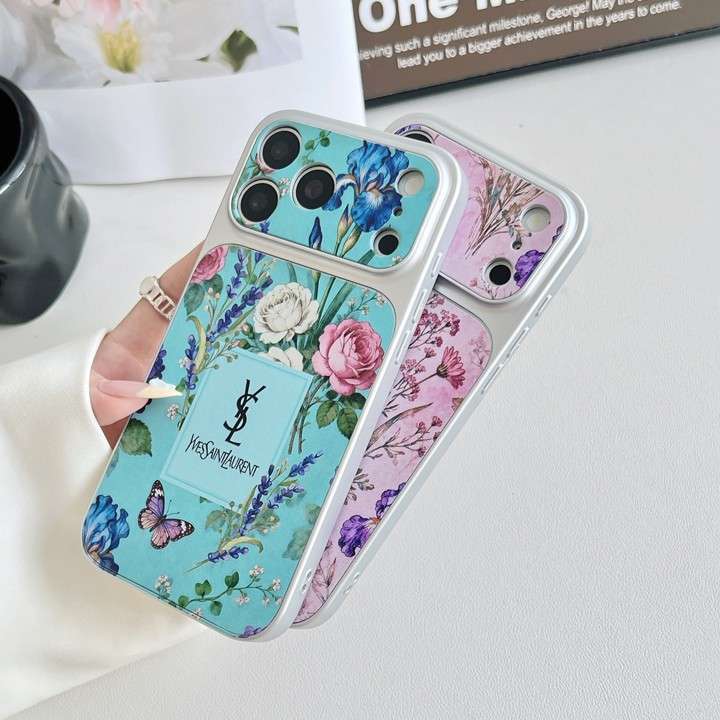 イヴサンローラン iphone17ケース 花柄