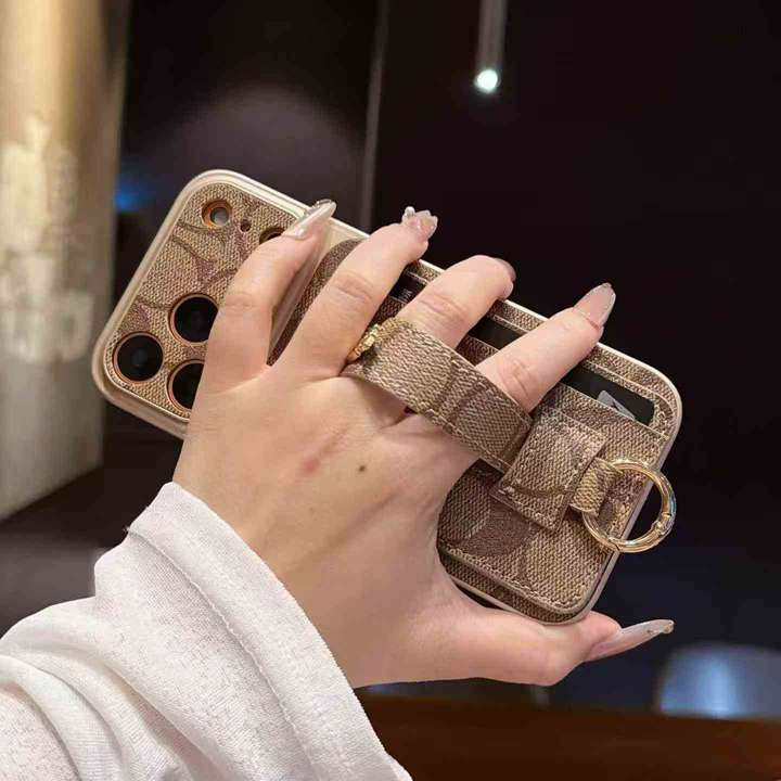 coach iphone17携帯ケース リング付き