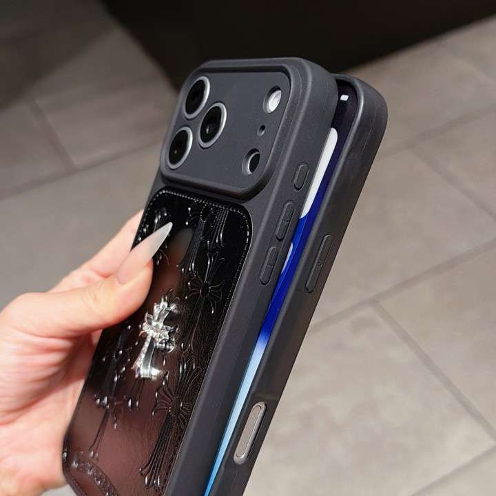 クロームハーツ iphone17proケース ストリートおしゃれ