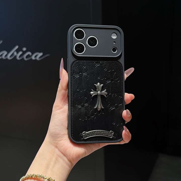 クロームハーツ iphone17 TPU+レザー携帯ケース