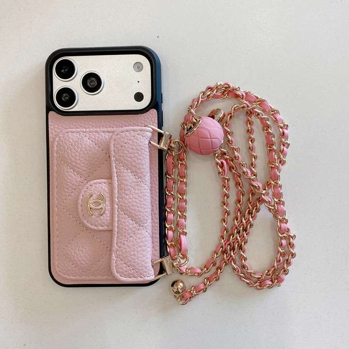 シャネルiphone17proケース チェーン付き 調節可能