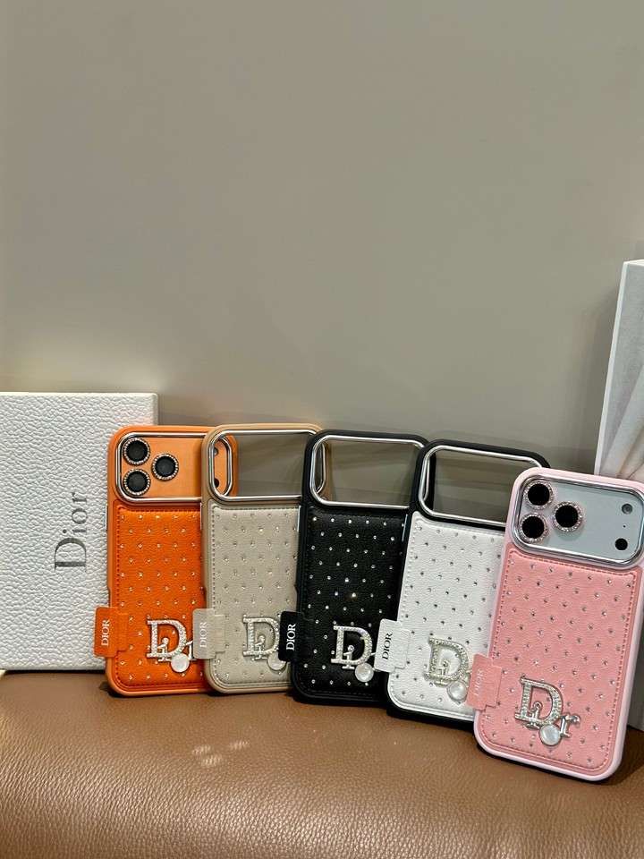 Lady Dior iphone17ケース 革 レザー