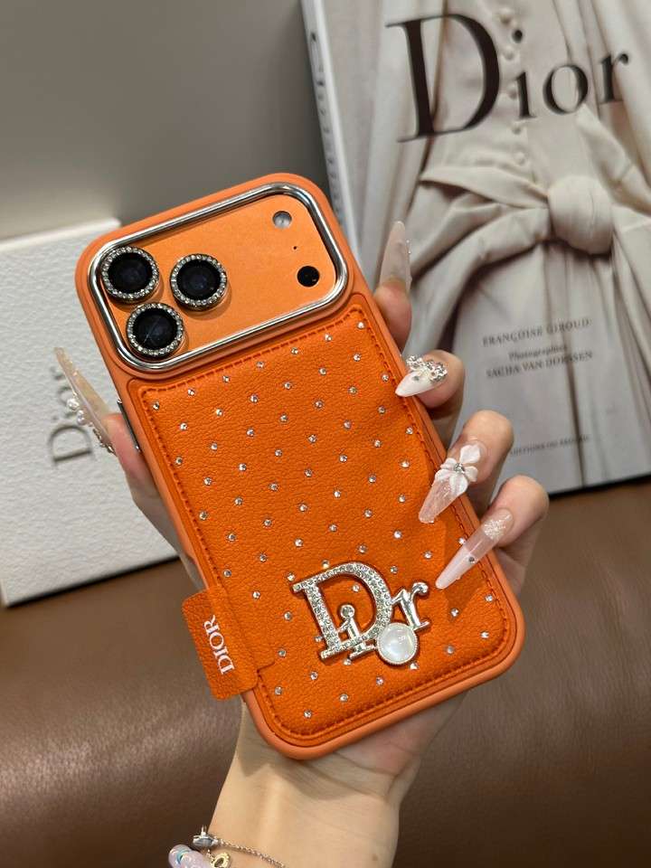 Lady Dior iphone17promaxケース ダイヤ付き