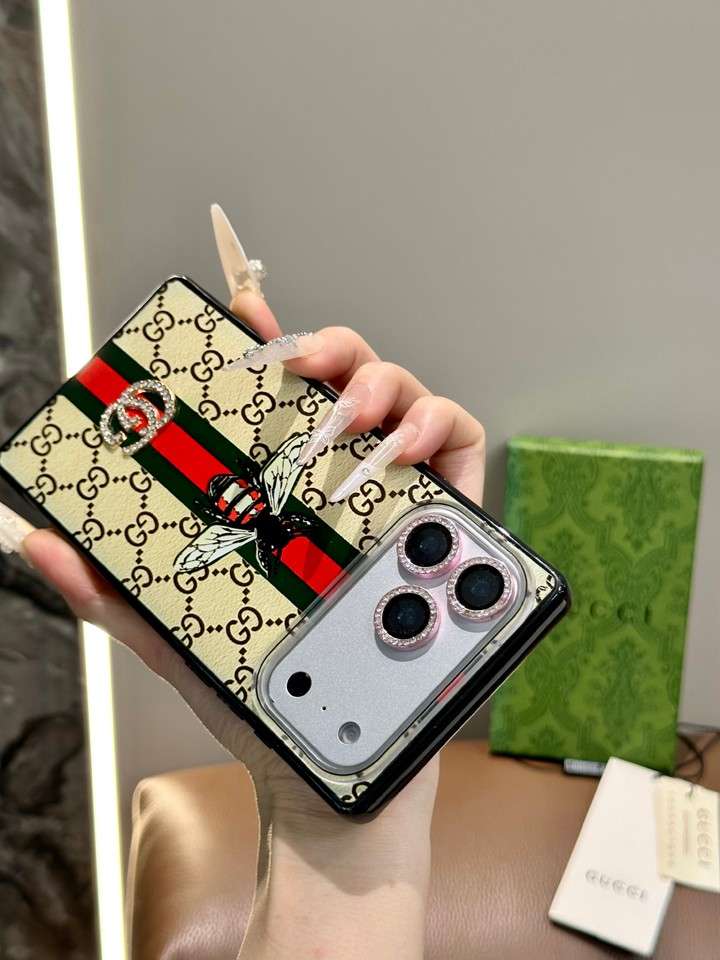 グッチ iphone17ケース ダブルGロゴ キラキラ
