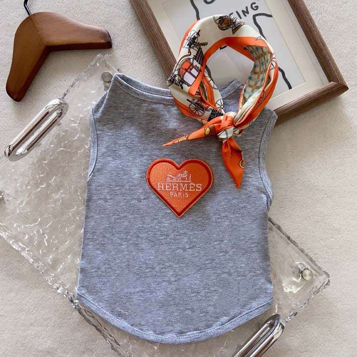 エルメス ドッグTシャツ 100%コットン