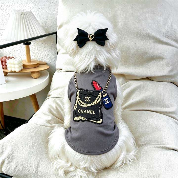 シャネル プリント tシャツ 犬の服