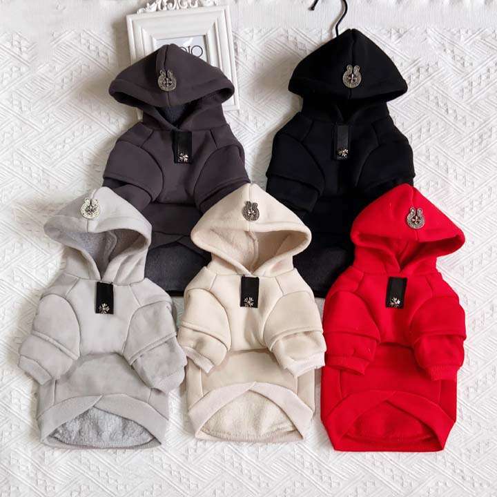 Chrome Hearts フード付き 犬のパーカー