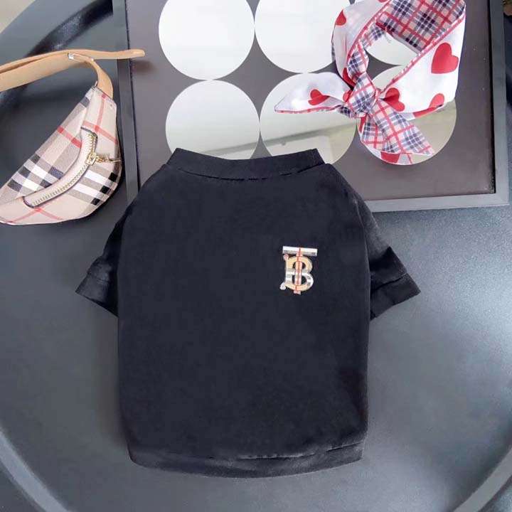 バーバリー ペット服 ラウンドネック Tシャツ
