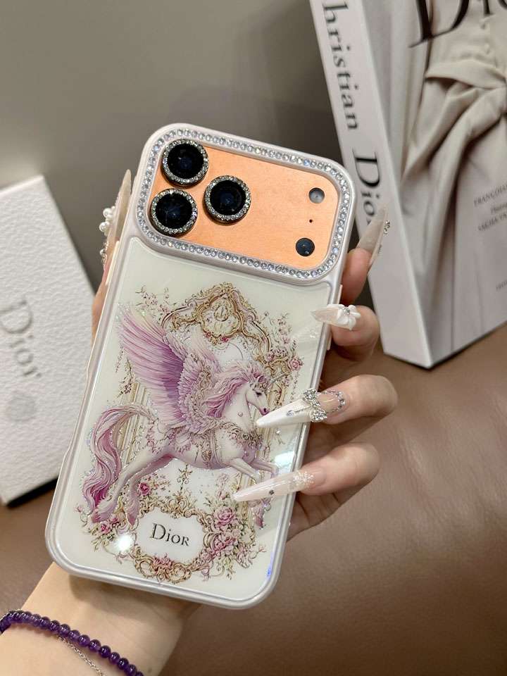 ディオール iphone17proケース 花柄