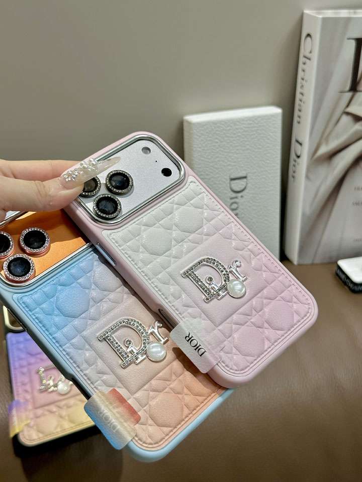 ディオール iphone18pro携帯ケース ラインストーン付き