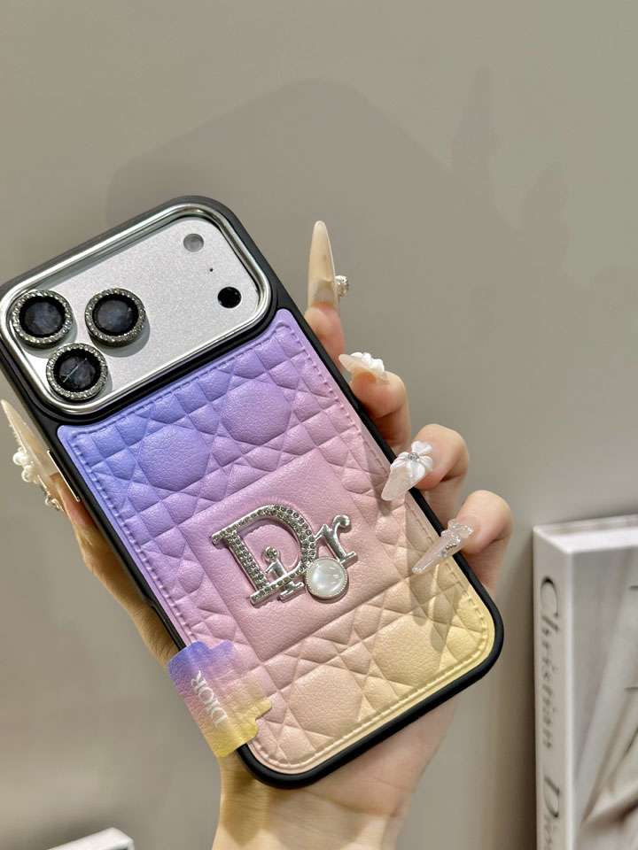 ディオール iphone18pro携帯ケース ラインストーン付き