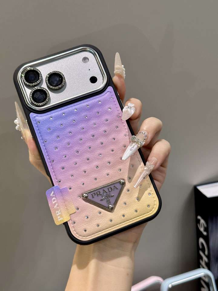 Prada 三角アイコン iphone17proケース