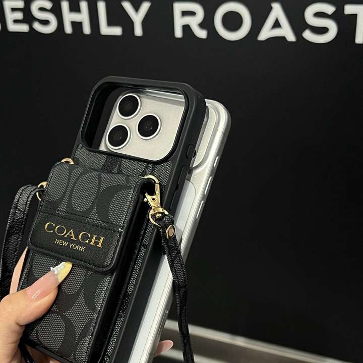 コーチ iphone18proケース スマホショルダー