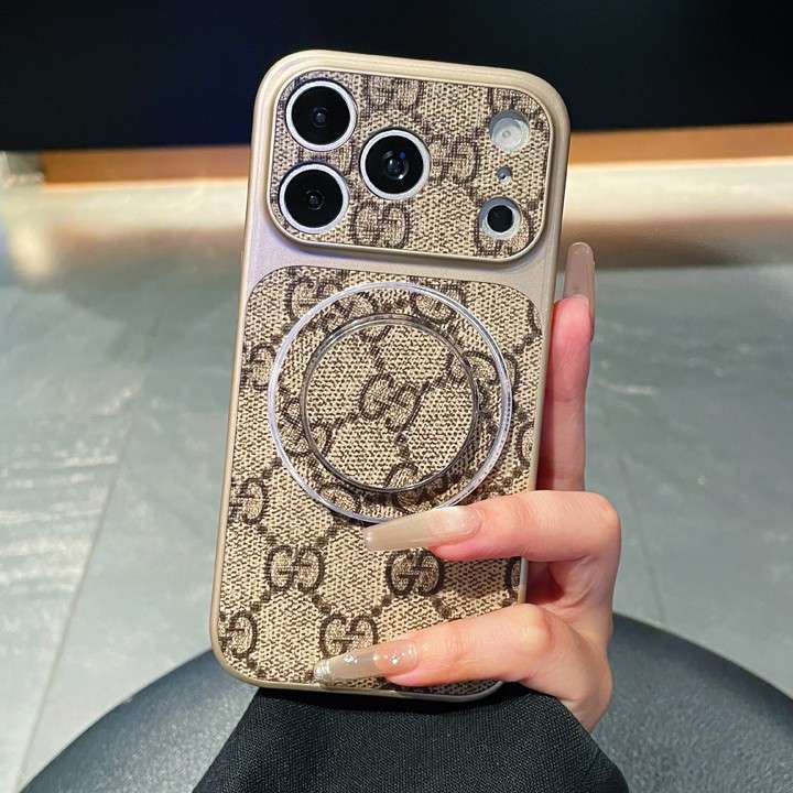 Gucci GGブルームス iphone17ケース マグネットスタンド