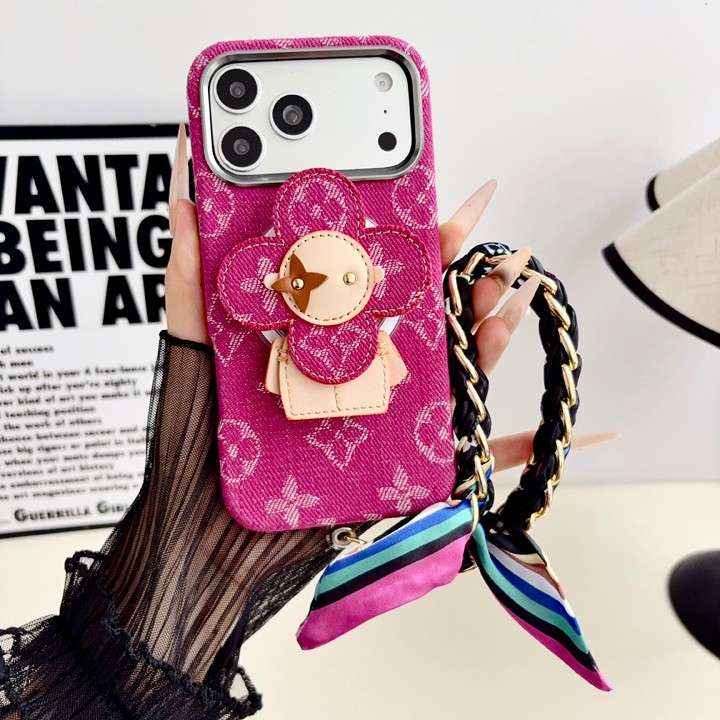 ルイヴィトン iphone17proケース スカーフチェーン付き