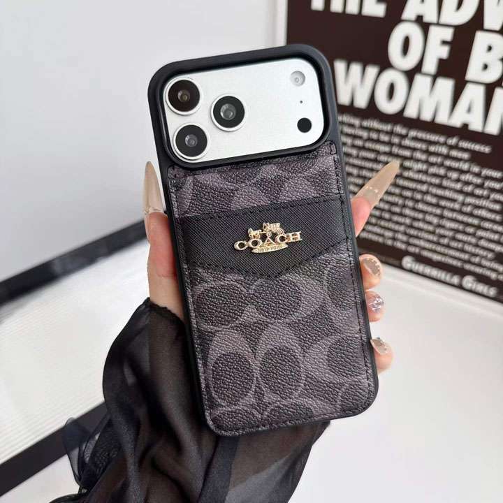 coach iphone18promaxケース カード 入れ 付き