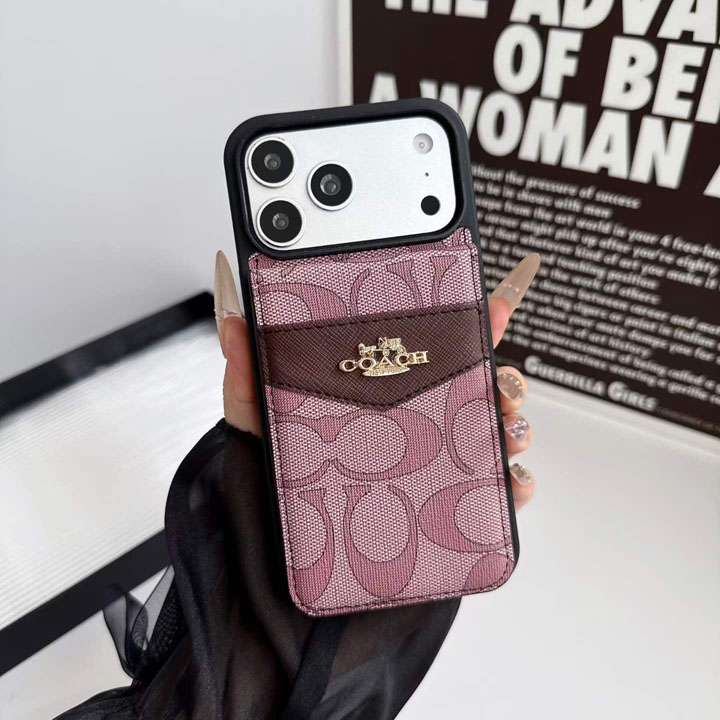 coach iphone18promaxケース カード 入れ 付き