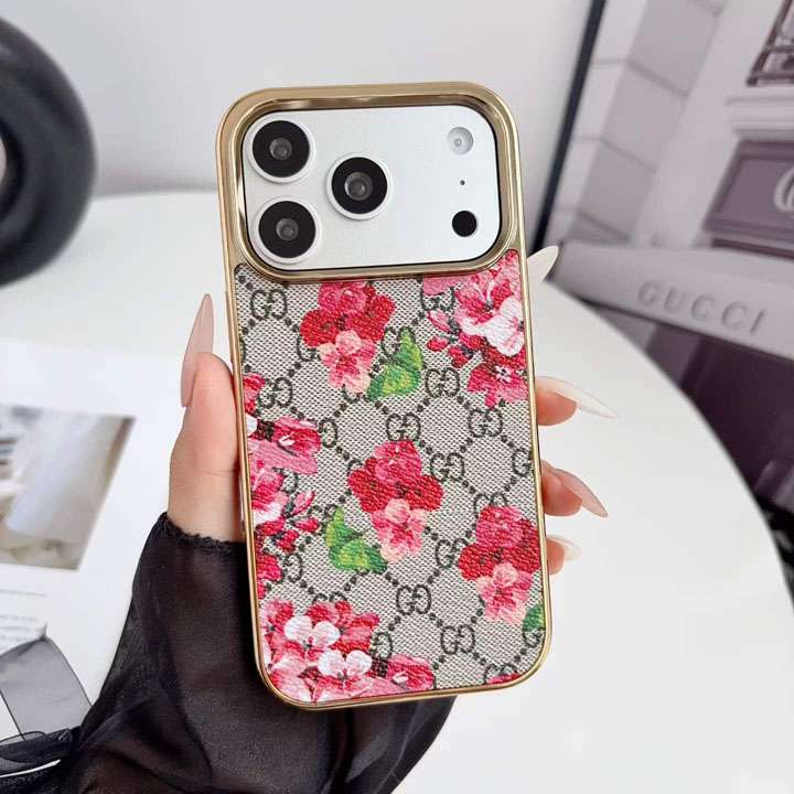 グッチ iphone18pro可愛いケース 花柄