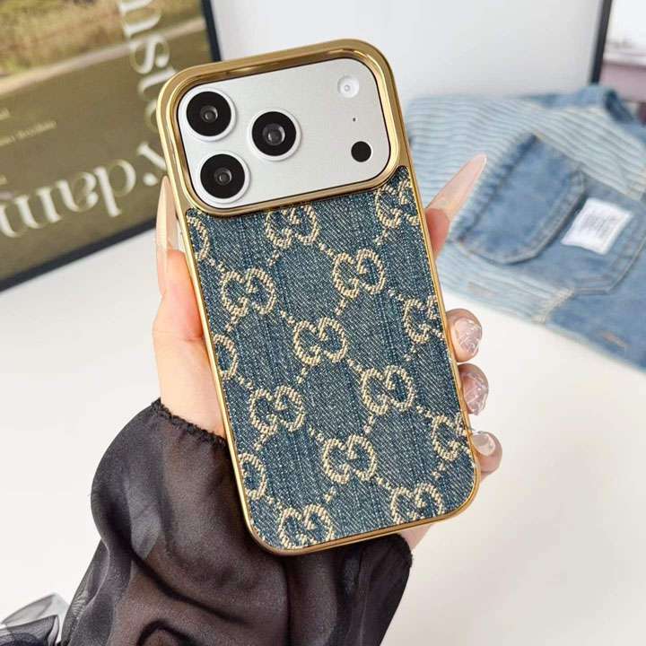 グッチ iphone18proケース GG デニム柄