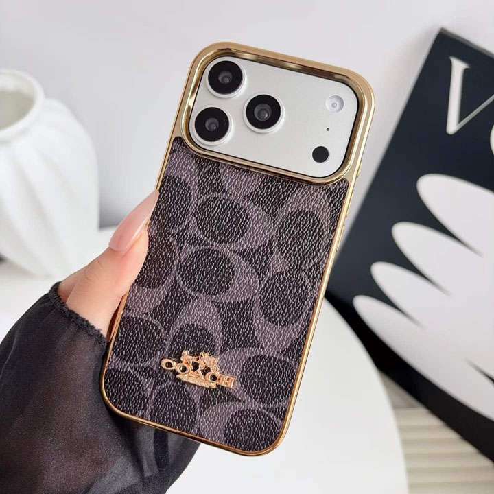 コーチ iphone18promaxケース 電気メッキ