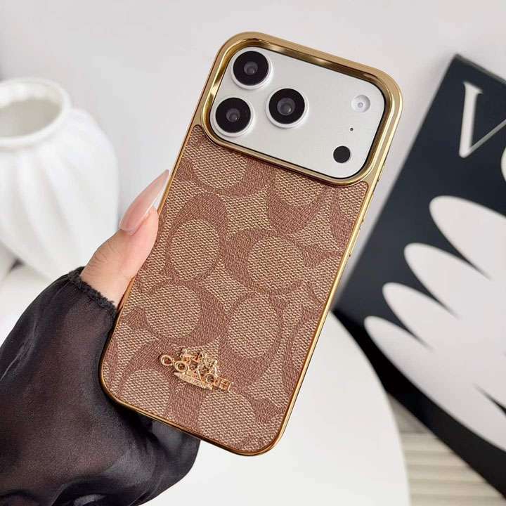 コーチ シグネチャー レザー iphone18proケース