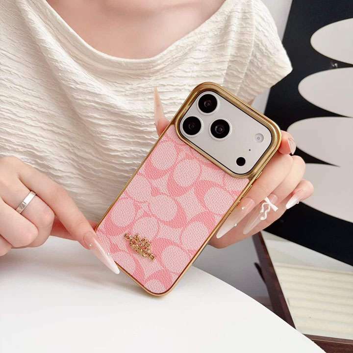 コーチ iphone18promax スマホケース レンズ保護