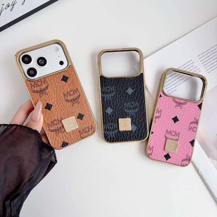 MCM iphone18promaxケース 電気メッキ